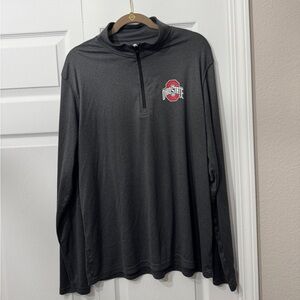 Charcoal Gray Men's Dark Gray Quarter-Zip Shirt